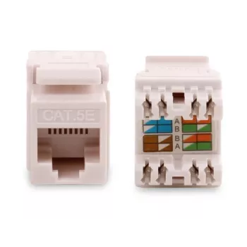 GETFORT GF-K5EUTP Módulo Keystone Cat.5e UTP RJ45, blanco