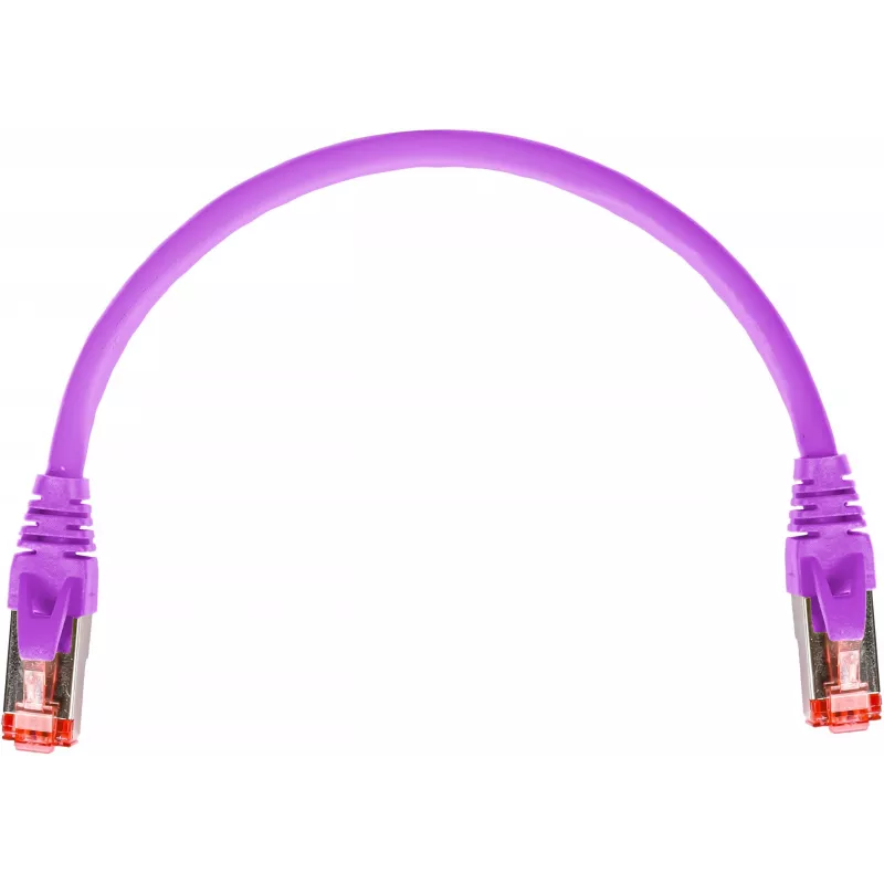 GETFORT GF-PC6ASFTP-0.25V cable de red Cat.6A S/FTP LSOH 0,25 m lila