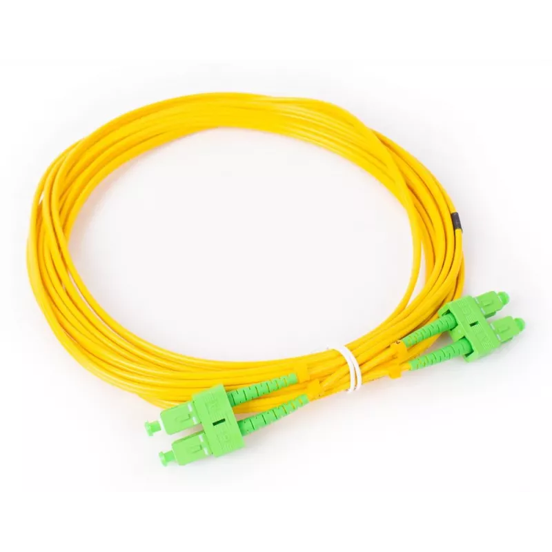 GETFORT GF-SASAD5 Cable de red de fibra óptica monomodo dúplex SC/APC a SC/APC, 5 m