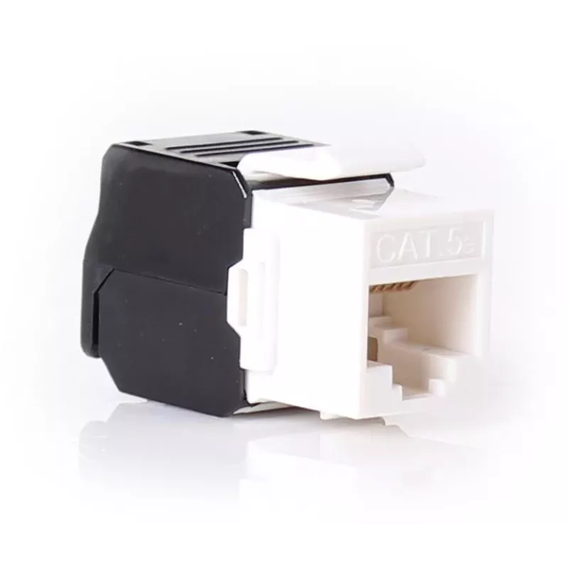 GETFORT KGF-5EUTP-NT módulo keystone Cat.5e UTP sin herramientas, RJ45 hembra, blanco