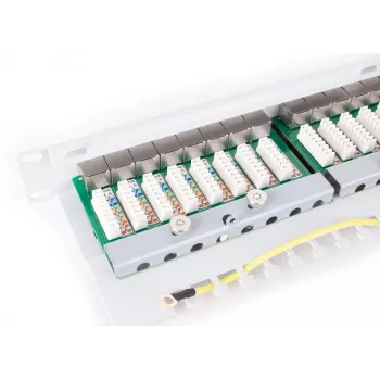 GETFORT PGF-6FTP24-B6-G Panel de parcheo FTP CAT.6 24 puertos Gris 1U montaje en rack