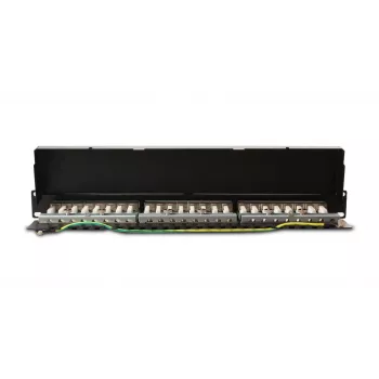 GETFORT PGF-6FTP24-B6 Panel de parcheo FTP Cat.6 24 puertos 19 pulgadas 1U Negro