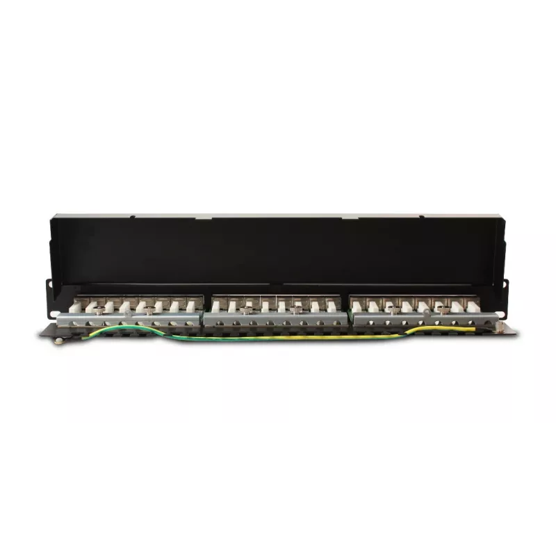 GETFORT PGF-6FTP24-B6 Panel de parcheo FTP Cat.6 24 puertos 19 pulgadas 1U Negro