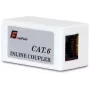GETFORT Acoplador en línea RJ45 Cat.6 UTP hembra a hembra negro