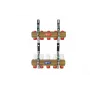 Distribuidor de calefacción Giacomini R553D 1 pulgada x 3/4 pulgada 6 circuitos latón niquelado