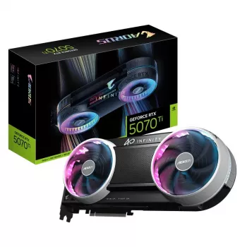 Gigabyte AORUS GeForce RTX 5070 Ti INFINITY 16GB GDDR7 tarjeta gráfica