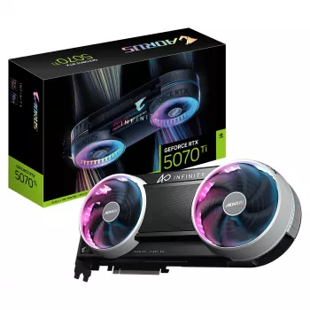 Gigabyte AORUS GeForce RTX 5070 Ti INFINITY 16GB GDDR7 tarjeta gráfica