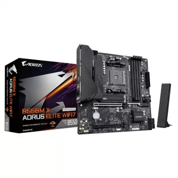 Placa base micro-ATX Gigabyte B550M X AORUS ELITE WIFI7 (AM4, DDR4, 2x M.2, Wi-Fi 7)
