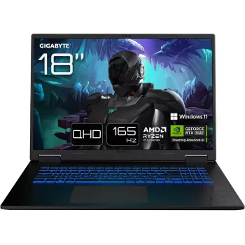 GIGABYTE Gaming A18 3WHK3DEC64SH Portátil 18 pulgadas WQXGA Ryzen 7 32GB RAM SSD