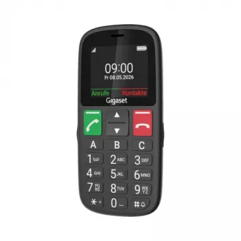 Gigaset GL30 Black | Teléfono móvil básico Dual-SIM con botón de emergencia SOS