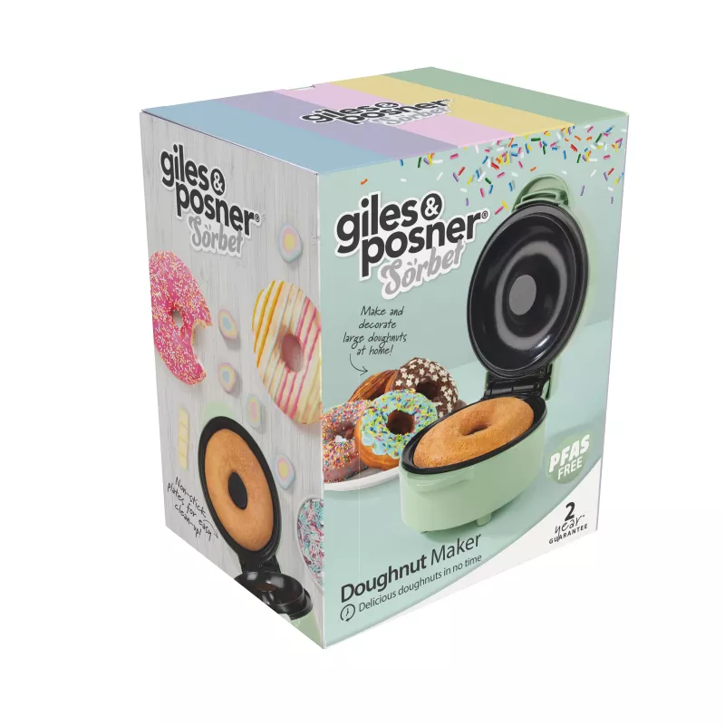 Giles & Posner EK6549GSGRVDE máquina para donuts - gris, 700W, 6 donuts