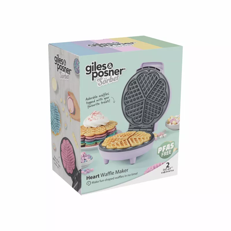 Giles & Posner EK6701GSPPVDE gofrera de corazón