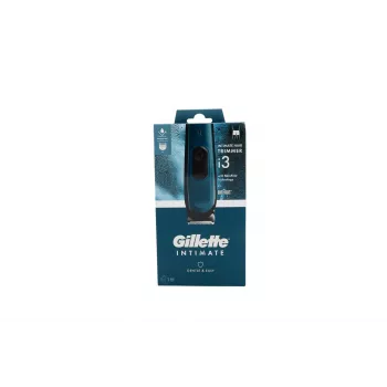 Recortadora corporal eléctrica Gillette Intimate i3 para hombre, mojado y seco, inalámbrica, recargable, con 3 accesorios