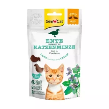 GimCat snacks crujientes pato enriquecidos con hierba gatera 50g