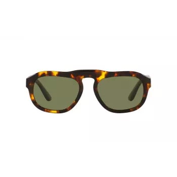 GIORGIO ARMANI AR8173-50922A Gafas de sol cuadradas de hombre Negro mate Gris degradado 52mm