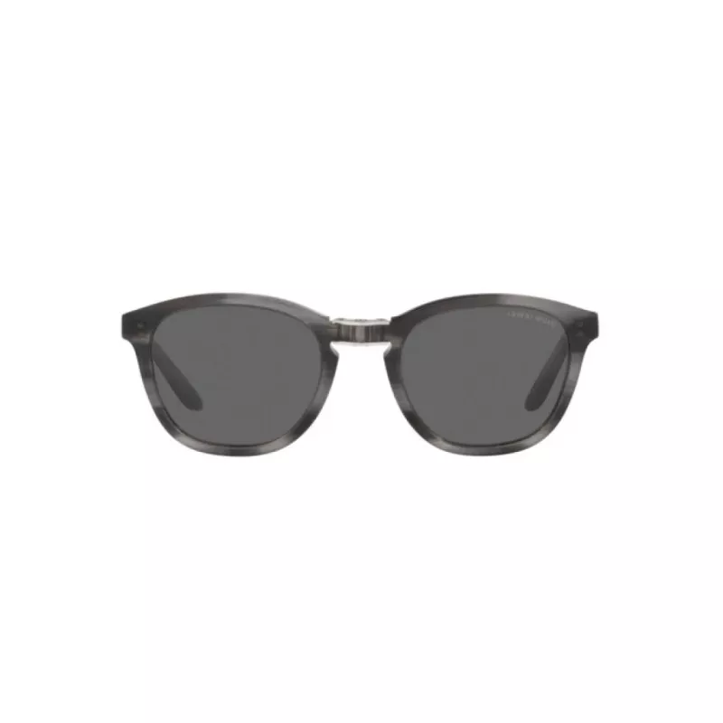 Giorgio Armani Gafas de sol cuadradas de hombre AR8170-5964B1 Havana Acetato con lentes degradadas azules