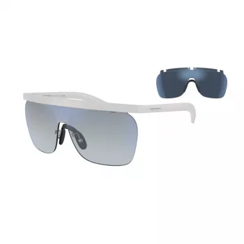Giorgio Armani Gafas de sol para hombre AR8169-5344D6 Montura cuadrada Transparente gris Gris oscuro UV400