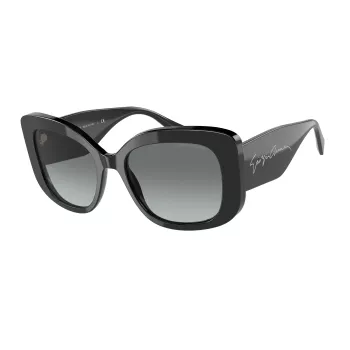 GIORGIO ARMANI GAFAS DE SOL AR8150-500111 para hombre montura de acetato negra lentes de policarbonato grises 53/18/140 mm