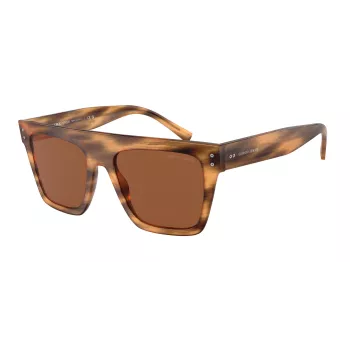 Gafas de sol GIORGIO ARMANI AR8177-592173 unisex Havana marrón cuadradas acetato 52/20/140 mm