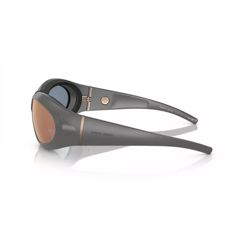 GIORGIO ARMANI Gafas de sol unisex AR8201Q60504Z montura negra lentes gris degradado 61 mm