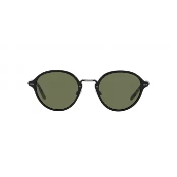GIORGIO ARMANI AR8139-500131 Gafas de sol para mujer montura de acetato negra, forma cuadrada, lentes grises, 51 mm