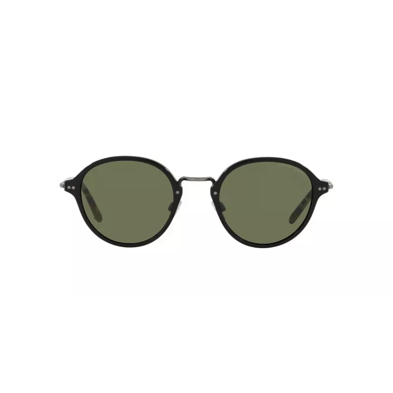 GIORGIO ARMANI AR8139-500131 Gafas de sol para mujer montura de acetato negra, forma cuadrada, lentes grises, 51 mm