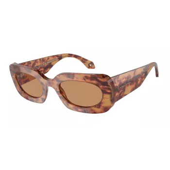 GIORGIO ARMANI Gafas de sol de mujer AR8182-597853 Havana Marrón Acetato 52mm