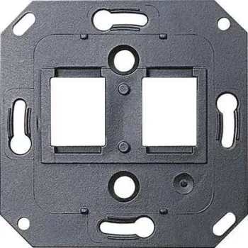 Gira 019100 Anillo de soporte para toma de datos AMP/RADIALL - negro (System 55)