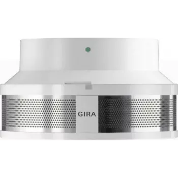 Detector de humo de doble sensor GIRA 233702 RWM Dual con base 230V, blanco
