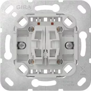 Gira 312800 Mecanismo conmutador bipolar, 10A 250V AC, bornes de tornillo, empotrar