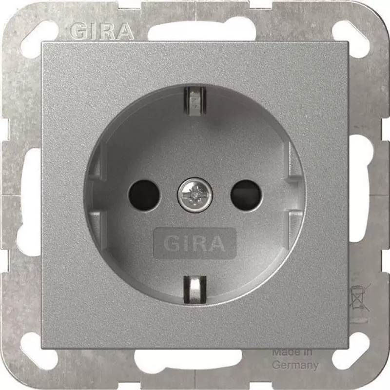 GIRA 445326 toma de corriente SCHUKO SH System 55 F alu