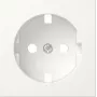Gira 492027 Tapa para toma de corriente SCHUKO, System 55, blanco puro mate