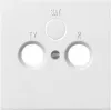 Gira tapa para toma de TV, radio, SAT, interruptor de superficie Design, blanco puro 0869112