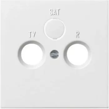 Gira tapa para toma de TV, radio, SAT, interruptor de superficie Design, blanco puro 0869112