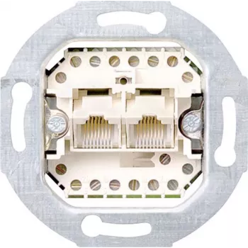 Gira Mecanismo de toma de datos UAE/IAE/ISDN Standard 55, E2, Event claro, Event, Event opaco, Esprit, ClassiX, System 55 019000