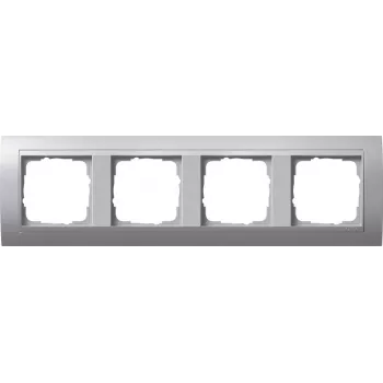 Gira Event marco embellecedor de aluminio 1 elemento, mate, 80,8 x 80,8 mm 021436