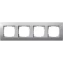 Gira Event marco embellecedor de aluminio 1 elemento, mate, 80,8 x 80,8 mm 021436