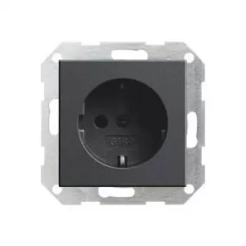 Gira mecanismo de toma de corriente Schuko, System 55, antracita 018828