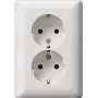Gira Standard 55 toma de corriente doble SCHUKO blanco puro mate (078804)