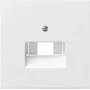 Gira System 55 Placa embellecedora para toma UAE/IAE/ISDN, blanco puro 0270112