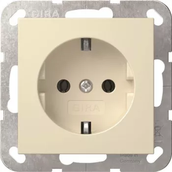 Gira System 55 Toma de corriente SCHUKO blanco crema (418801)