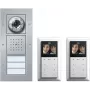 GIRA set completo de videoportero por cable para casa de 2 familias, aluminio