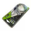 GIZZU Cable de Seguridad con Candado de Combinación Nano de 1,8 m - 4 Dígitos Ajustables, Acero Trenzado, para Dispositivos con Ranura Kensington Nano (Negro/Plata)