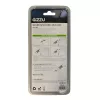GIZZU Cable de Seguridad con Candado de Combinación Nano de 1,8 m - 4 Dígitos Ajustables, Acero Trenzado, para Dispositivos con Ranura Kensington Nano (Negro/Plata)
