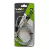 GIZZU Candado de cable en cuña de 1,8 m con 2 llaves para dispositivos con ranura Noble-Wedge - Negro