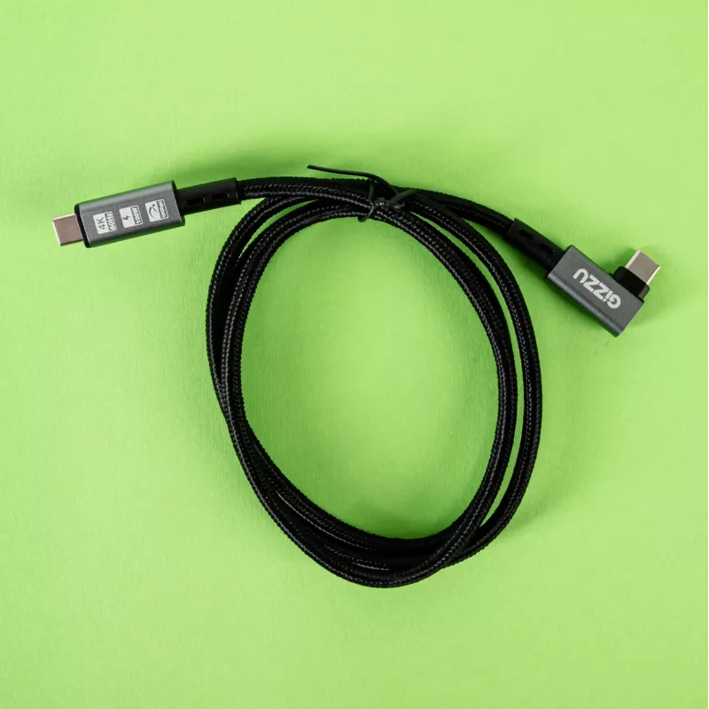 Cable en ángulo Type-C 100W 10Gbps Gizzu 1 m