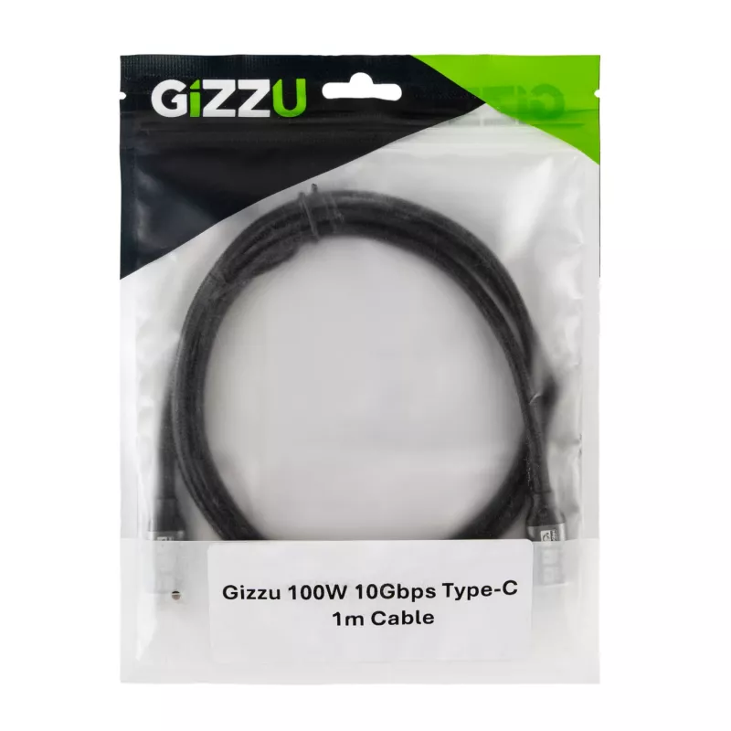GIZZU Cable USB-C 100W 10Gbps 2m