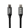 GIZZU cable USB-C a USB-C 100W 10Gbps 1m Negro