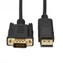 Gizzu cable DisplayPort a VGA 1080P 1,8 m Poly