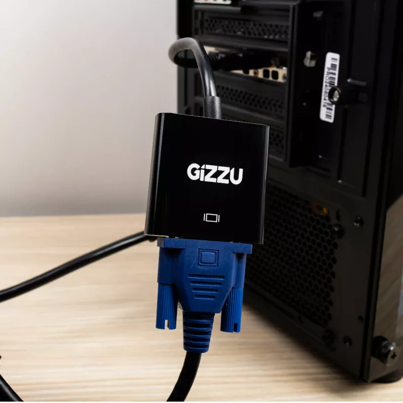 Adaptador HDMI a VGA Gizzu 1080P Poly